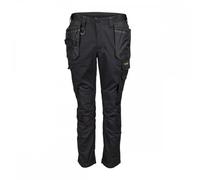 Apache Sudbury Mens Work Trousers | Black UK Size 28W 29L | Lightweight Stretch Comfort Slim Fit | Rip-Stop Fabric | Cargo and Holster Pockets