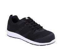 Apache Vault Safety Trainers | Black Size 11 UK | Aluminium Toe Cap Protection | SRC and S1 Safety Certified | Lightweight and Flexible Work Shoe