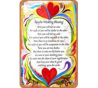 Apache Wedding Blessing 8X12 Inch Iron Retro Look Decoration Art Sign for Home Kitchen Bathroom Farm Garden Garage Inspirational Quotes Wall Decor