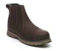 Apache Workwear Men's Flyweight Dealer Safety Boot | UK Size 9 | Brown Water Resistant Safety Shoe | Toe Cap and Mid Sole Protection | Lightweight and Comfortable Easy Entry