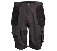 Apache Workwear Men's Work Shorts | APKHT Cargo Holster Pocket Shorts | Grey/Black 40 Waist | Rip-Stop polycotton durable material | Low Rise Comfort Waist | Side cargo pocket and large phone pocket
