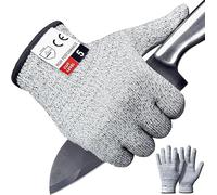 Apaffa Cut Resistant Work Gloves Large, 2 Pieces Cut Resistant Gloves with Non-Slip Silicone Coating, Level 5 Cutting Gloves, Cut Resistant Gloves for Work