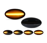 APAKA LED Dynamic Side Indicator for Su-zuki Swift, Alto, SX4, Jimny JB23, Side Repeater Marker, Turn Signal Light, Sequential Blinker with Canbus, Error Free, 2835 SMD LED, Amber Smoked Lens