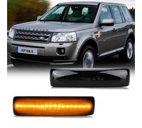 APAKA LED Side Indicator for Lan-d Rove-r Discovery 3 4 Freelander 2 R-ang R-over Sport, Side Marker Blinker, Turn Signal Light, with Canbus, Error Free, 2835 SMD LED Chip, Side Repeater Amber Smoked