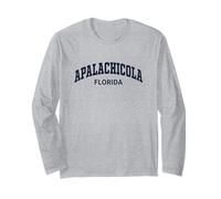 Apalachicola Florida Vintage Athletic Sports Design Long Sleeve T-Shirt