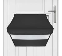Apallas Mail Slot Catcher, Post Letter Box Cage Ideal for UPVC, Glass, Wood and Metal Doors. Strong Adhesive Letters, Small Packages, Magazines. No Screws or Tools Required (Black)