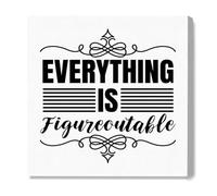 aPamr Inspirational Canvas Wall Art,Everything is Figureoutable Motivational Quotes Artwork Painting Prints Poster Ready to Hang for Home Office Wall Decor Gift for Family Cowoker Friend A436