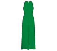 APART Fashion Women Pleated Jumpsuit Chiffon Halter Jumpsuit Wide Leg Elastic Waist Chain Strap Detail Evening Party Outfit Stylish Wedding Guest Dress Green