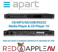 Apart PC1000RMKII CD MP3 USB SD RS232 Media Player 1U Rack Mount - Free Post