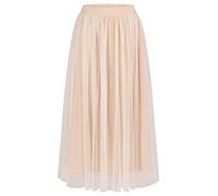 ApartFashion Women's Mesh-Rock Skirt, Creme-Apricot, Normal