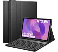 APASILU Keyboard Case for Lenovo Idea Tab 11 inch 2025 with Pen Holder, Magnetically Detachable Wireless Bluetooth Keyboard with Slim Stand Cover