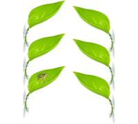 Apatal 6 Pack Plastic Frog Habitat Platform with Suction Cups Reptile Decorations for Terrarium Dwarf Frogs Tank Accessories Decor Turtle Basking Platforms for Amphibian (Green)