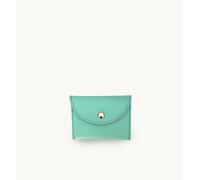 Apatchy London Apatchy Leather Popper Purse In Turquoise Turquoise One Size