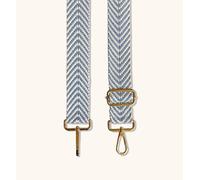 Apatchy London Denim Blue Arrow Strap In Light Blue Light Blue One Size
