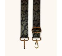 Apatchy London Olive Green Cheetah Strap Green One Size