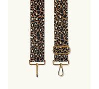 Apatchy London Tan Cheetah Bag Strap - Multi