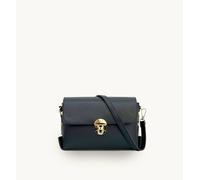 Apatchy London The Bloxsome Leather Crossbody Bag In Black Black