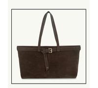 Apatchy London The Esme Chocolate Suede Bag - Chocolate