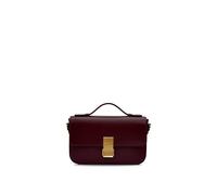 Apatchy London The Flora Leather Bag In Burgundy Burgundy