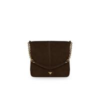 Apatchy London The Izzie Suede Bag In Chocolate Chocolate