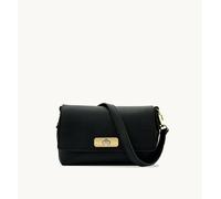 Apatchy London The Maisie Midi Leather Bag In Black Black One Size