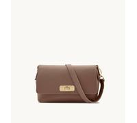 Apatchy London The Maisie Midi Leather Bag In Light Brown Light Brown