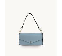 Apatchy London The Munro Leather Shoulder Bag In Pale Blue Pale Blue