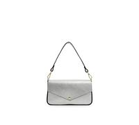 Apatchy London The Munro Leather Shoulder Bag In Silver Silver