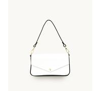 Apatchy London The Munro Leather Shoulder Bag In White White One Size