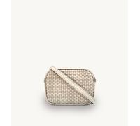 Apatchy London The Penelope Woven Leather Camera Bag In Ecru Ecru One Size
