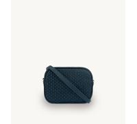 Apatchy London The Penelope Woven Leather Camera Bag In Navy Navy One Size