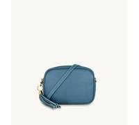 Apatchy London The Tassel Leather Crossbody Bag In Blue Blue One Size