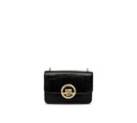 Apatchy London The Tilly Crinkle Pattern Leather Bag In Black Black One Size
