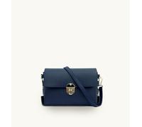Apatchy London Women's The Bloxsome Leather Crossbody Bag in Navy Apatchy London Navy One Size
