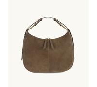 Apatchy London Women's The Charlie Suede Bag in Taupe Apatchy London Taupe One Size