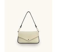 Apatchy London Women's The Munro Leather Shoulder Bag in Stone Apatchy London Stone One Size