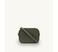 Apatchy London Women's The Penelope Woven Leather Camera Bag in Olive Apatchy London Olive One Size