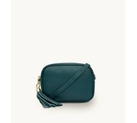 Apatchy London Women's The Tassel Leather Crossbody Bag in Teal