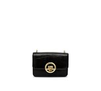 Apatchy London Women's The Tilly Crinkle Pattern Leather Bag in Black Apatchy London Black One Size