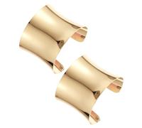 Apausvcm 2 Pcs Cuff Bangle Bracelet for Women, Open Wide Wire Bracelets Adjustable Gold Cuff Jewelry Wrist Cuffs Wrap Bracelet