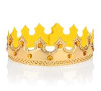Apausvcm Royal Crown Hat, Golden Crown King, Queen Crown, King Crown for Adults, King Headwear, King Crown Birthday, Crown Queen Prince Costume Accessory for Birthday Royal Costume