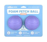 APAWLO Pets Foam Fetch Ball (Purple, Large)