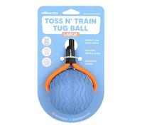 APAWLO Pets - Toss n’ Train Tug Ball (Blue, Large)