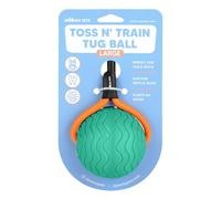 APAWLO Pets - Toss n’ Train Tug Ball (Green, Large)
