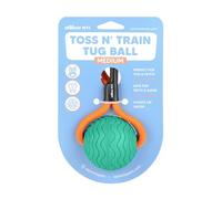 APAWLO Pets - Toss n’ Train Tug Ball (Green, Medium)