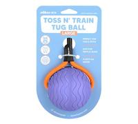 APAWLO Pets - Toss n’ Train Tug Ball (Purple, Large)