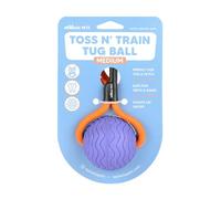 APAWLO Pets - Toss n’ Train Tug Ball (Purple, Medium)