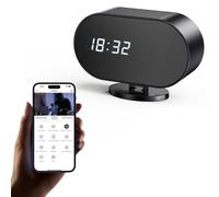 ApaxvyMati Hidden Camera Clock with 2 MP IR Night Vision WiFi 2000 mAh Motion Detection Spy Camera Portable for Home, Office