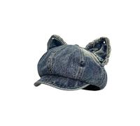 APAYAN Baseball cap Flipped Brim Cat Ear Washed Hat Women'S Old Octagonal Hat Versatile Literary Beret Retro Cowboy Newsboy Hat-C-One Size