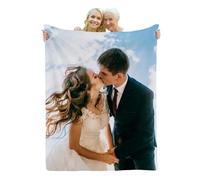 APAYAN Custom Flannel Throw Blanket Personalized Photo Sofa Gift Customized Text Pictures Sudoku For Pet Friends Family-H-150X200